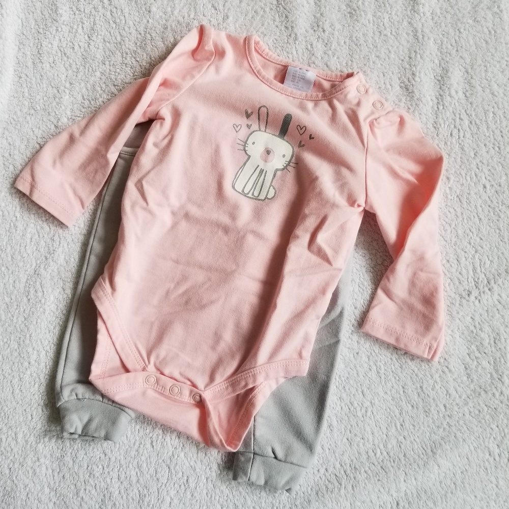 Dylan & Abby Bunny Onesie with Pants Size 6-9 M